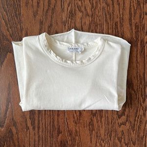 Frame thick cotton crop tee